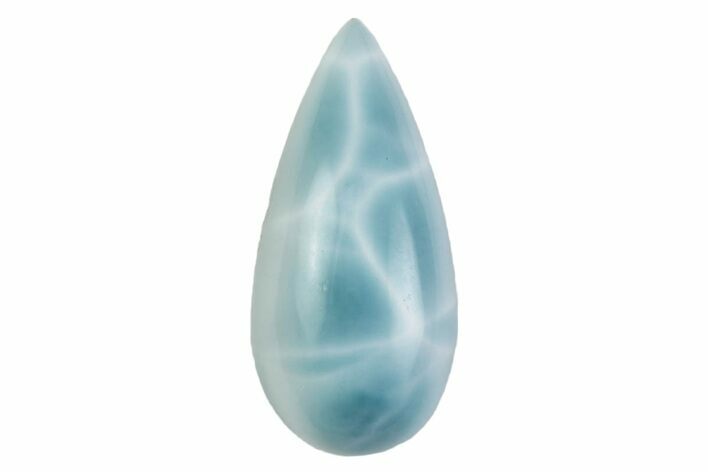 Polished Larimar Cabochon - Dominican Republic #370591